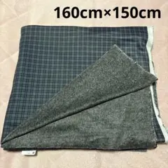 ダブル幅ニット 裏起毛 チェック柄 1.5m 生地