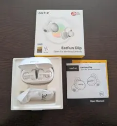 EarFun Clip ワイヤレスイヤホン ホワイト
