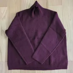 【新品未使用！早い者勝ち】UNIQLO スフレヤーンタートルネックニット