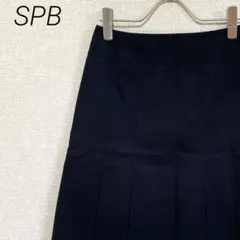 SPB ひざ丈スカート プリーツ スクール風 シンプル 裏地付き Y2K
