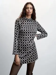 ★MANGO★（マンゴ）新品未使用　ミニワンピース ブラック　タイムセール開始