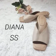 ダイアナ　DIANA ベージュ レザー ミュール サンダル SS　21㎝のサムネイル