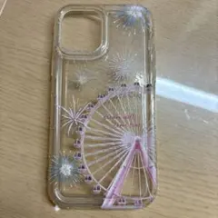 iPhone12用ケース 観覧車 花火デザイン