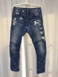 gstar g-star ジースター スキニーデニム ペンキ