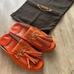 Tod's 2way ドライビングシューズ サンダルフリンジ タッセル