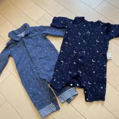 秋冬ロンパース60★2枚セット