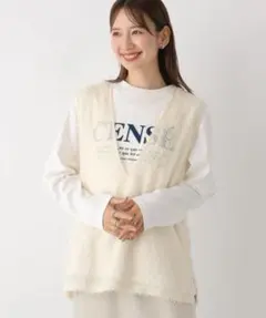 LEPSIM♡フリンジジャガードチュニックベスト