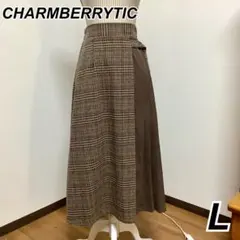 【CHARMBERRYTIC】チェック切り替えスカート［Lサイズ］