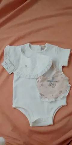 プチマイン☆新品スタイ、ロンパースセット