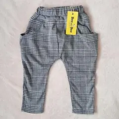 (新品)Bee de Bee チェック柄カジュアルパンツ90cm