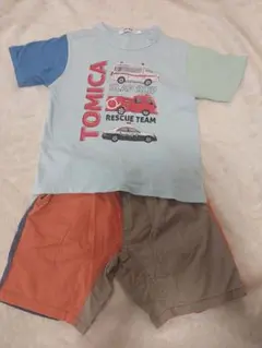 TOMICA レスキュー車両 Tシャツ　半袖　半ズボン　セット