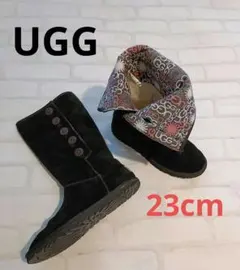 UGG♡裏地が可愛いブラック ロングブーツ 23cm