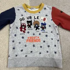 ダブルビー クレイジカラー マルチカラー トレーナー 100