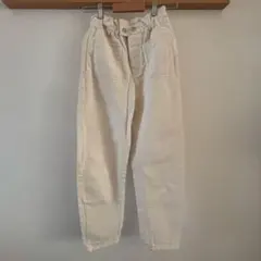 ZARA ホワイト ハイウエストパンツ デニム
