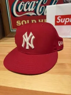 【1月末迄】ニューヨーク・ヤンキース レッドキャップ 7 1/4 NEW ERA