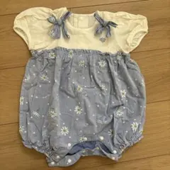 mezzo piano 花柄ロンパース 70