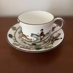 コールポート ハンティングシーン トリオ カップ&ソーサー デザート