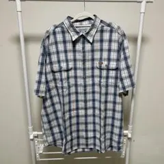 カーハート チェックシャツ 半袖シャツ 2XL