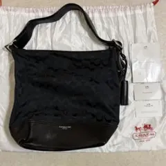 COACH シグネチャー　ショルダーバッグ　総柄