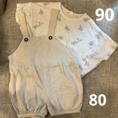 セットアップ　コトリ サロペット 80 Tシャツ 90 男の子　女の子