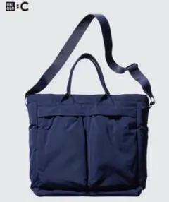 【美品　ほぼ新品】ユニクロC　2WAYユーティリティバッグ　69ネイビーのサムネイル