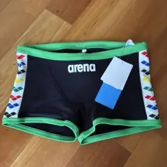 t*u様 arena 北島康介モデル　ボックス　競泳水着　Mサイズ　ブルー アリーナ arena Vタフ ボックス水着 北島康介モデル 限定カラー 水泳部