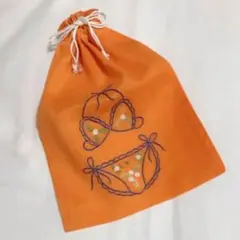 刺繍 巾着