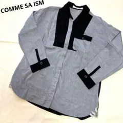 レディースシャツ【COMME SA ISMコムサイズム】Mサイズ　ネイビーのサムネイル