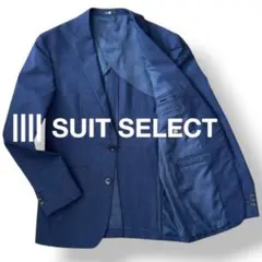 スーツセレクト SUIT SELECT 春夏向き ネイビー 千鳥柄Y5 M相当
