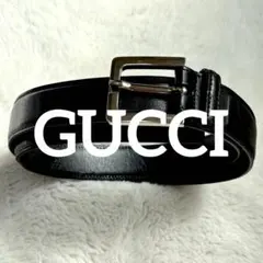 [Discounted Item] GUCCI Black Men's Belt - Gucci Brand