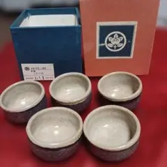 たち吉 創作陶器 赤絵ミルク呑 5客セットのサムネイル