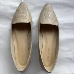 Odette e Odile パイソン柄 フラットパンプスのサムネイル