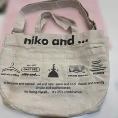 niko and…2WAY キャンバス ショルダーバッグのサムネイル