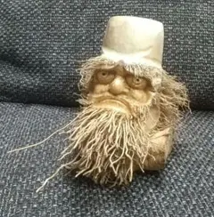 中国古美術　竹根彫　筆筒　，「一帆風順」時代を経た深い艶のある逸品！ 中国古美術竹根彫筆筒，「一帆風順」時代を経た深い艶のある逸品！