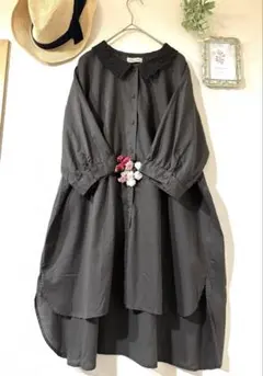 サマンサモスモス♡SM2 レース襟　ブラウス　チュニック　ふわり　コットン