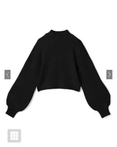 モックネックボリュームスリーブニットトップス [mb1454]