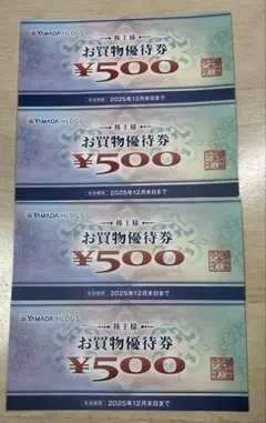 ヤマダ電機　優待券