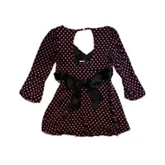 ドット柄フリルVネックチュニック CECIL Mc BEE y2k gal