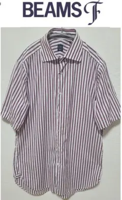 BEAMS F 袖リメイク半袖ボタン ダウンシャツ