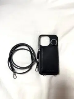 niko and...レザー風ストラップ付きiPhoneケース　美品