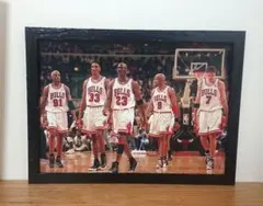 90s シカゴ・ブルズ マイケル・ジョーダン　フォトポスター　B5サイズ