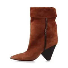 SAINT LAURENT サンローランパリ スエード ショートブーツ 37