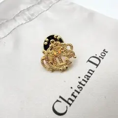 2810 極美品✨Dior　ブローチ　CD　ロゴ　希少　刻印