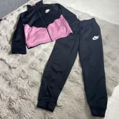 Nike ジャージセット 140センチ~ 150センチ黒/ピンク