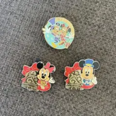 ミッキー ミニー ピンバッジ 3個セット