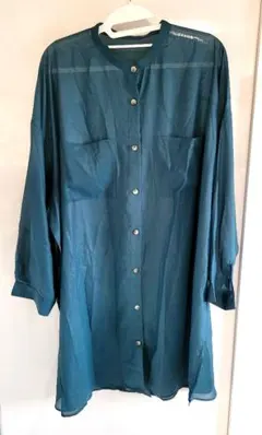 GU ジーユー シアーカーディガン グリーン XXL 大きいサイズ シャツ