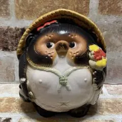 信楽焼 たぬき メス 丸福福狸 置物のサムネイル