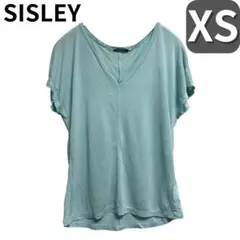 レディース　トップス　カットソー　XS SISLEY 半袖　薄手　春夏　Vネックのサムネイル