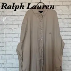 Ralph Lauren シャツ ベージュ ワンポイント 刺繍ロゴ 3XLのサムネイル