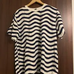 ユニクロ　marimekko ボーダー　波模様 Tシャツ X XXL